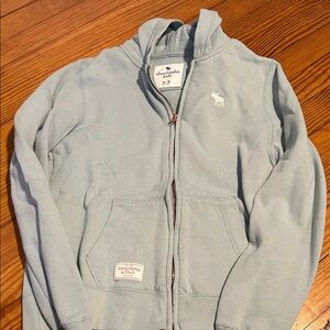 Abercrombie & Fitch Sky Blue Zip-Up Hoodie